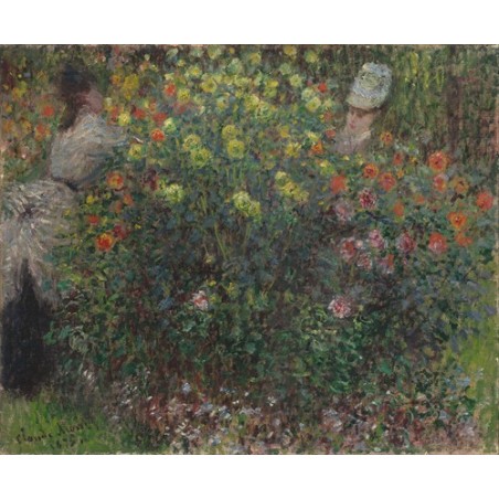  Obraz na płótnie 50x40cm Claude Monet Damy wśród kwiatów