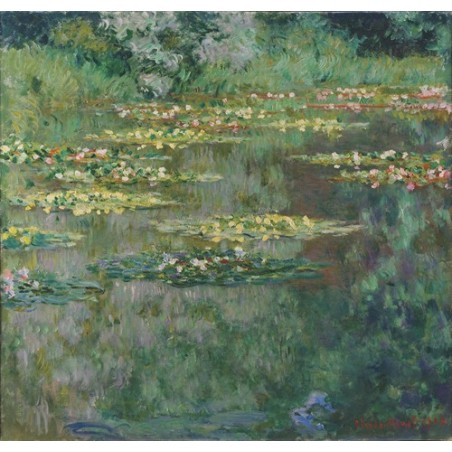  Obraz na płótnie 50x50cm Claude Monet Staw z nenufarami