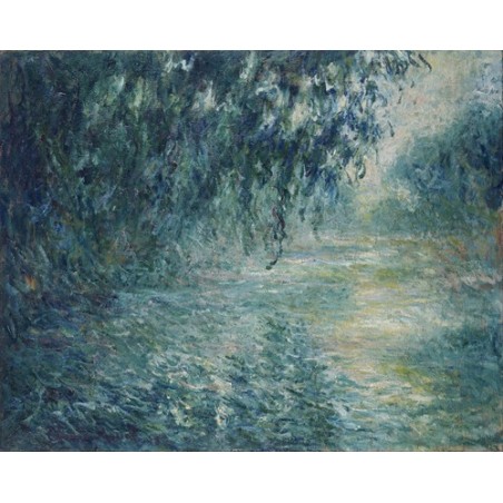  Obraz na płótnie 50x40cm Claude Monet Poranek nad Sekwaną