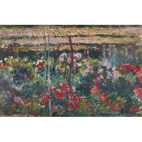  Obraz na płótnie 50x30cm Claude Monet Ogród piwonii