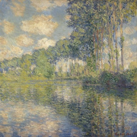  Obraz na płótnie 50x50cm Claude Monet Topole nad rzeką Epte