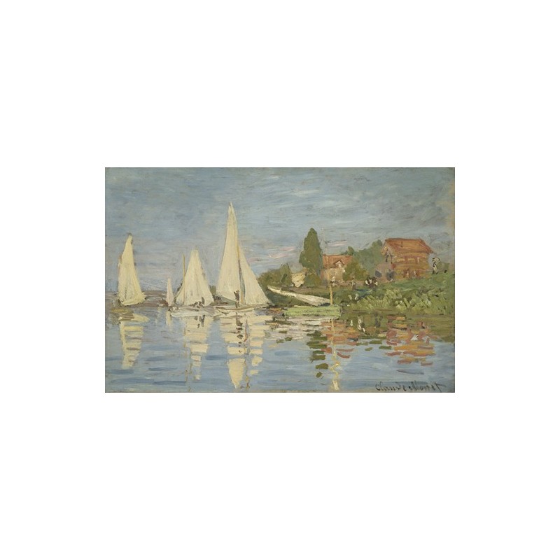  Obraz na płótnie 50x30cm Claude Monet Regaty w Argenteuil