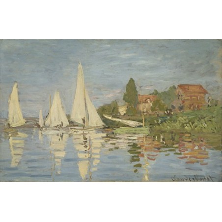  Obraz na płótnie 50x30cm Claude Monet Regaty w Argenteuil