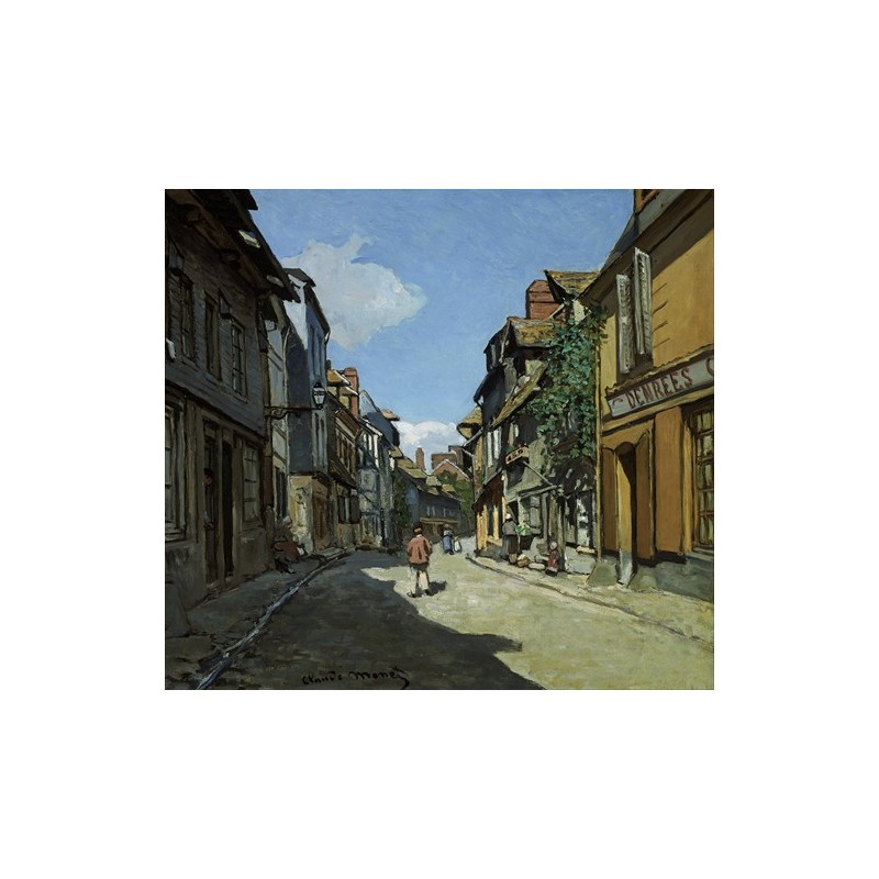  Obraz na płótnie 50x45cm Claude Monet Uliczka Rue de la Bavole