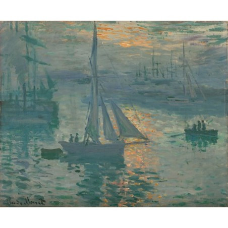  Obraz na płótnie 50x40cm Claude Monet Wschód słońca