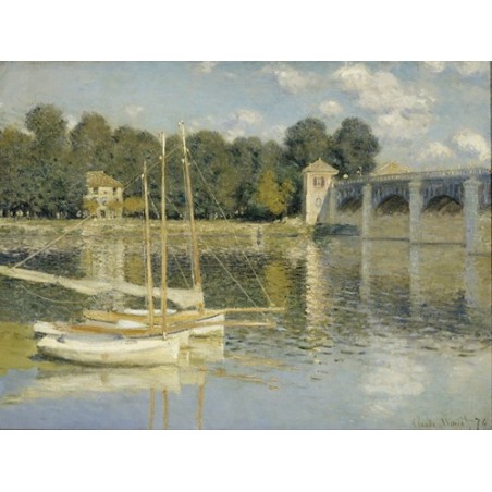  Obraz na płótnie 50x35cm Claude Monet Most w Argenteuil