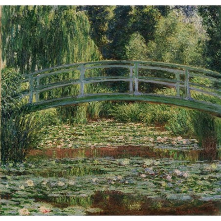  Obraz na płótnie 50x50cm Claude Monet Japoński mostek i staw z liliami wodnymi w Giverny