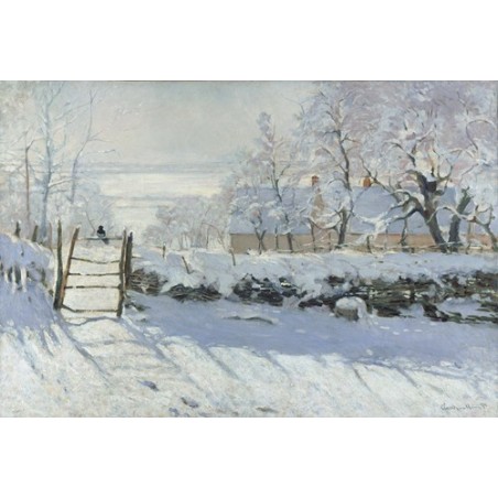  Obraz na płótnie 50x30cm Claude Monet Sroka