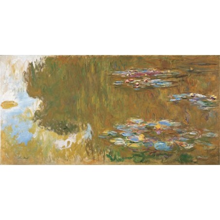  Obraz na płótnie 50x25cm Claude Monet Staw z liliami wodnymi