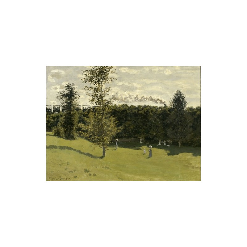 Obraz na płótnie 50x35cm Claude Monet Pociąg na wsi