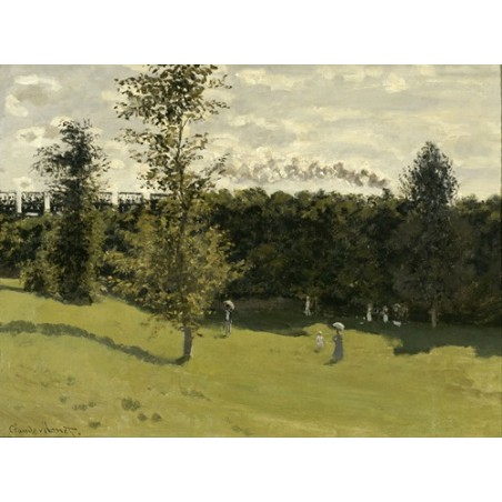  Obraz na płótnie 50x35cm Claude Monet Pociąg na wsi