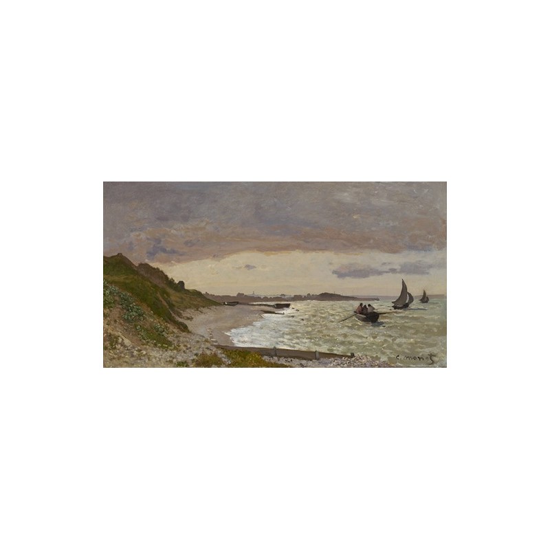  Obraz na płótnie 50x25cm Claude Monet Wybrzeże w Sainte-Adresse