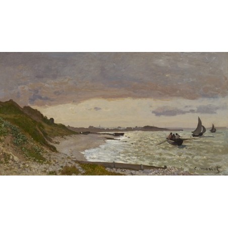  Obraz na płótnie 50x25cm Claude Monet Wybrzeże w Sainte-Adresse