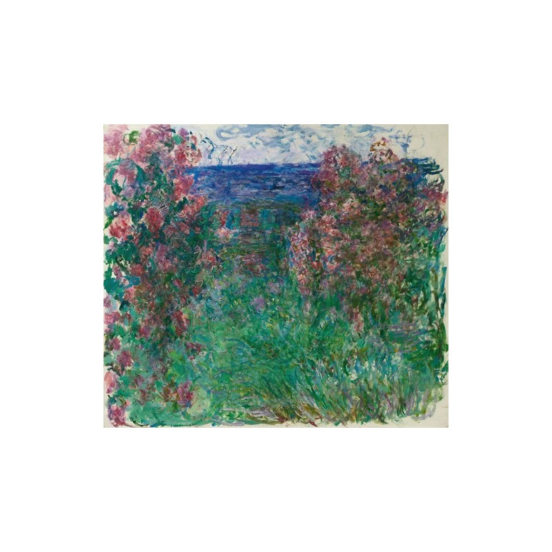  Obraz na płótnie 50x40cm Claude Monet Dom wśród róż