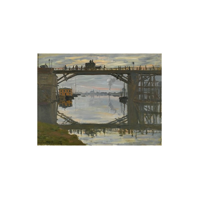  Obraz na płótnie 50x35cm Claude Monet Drewniany most