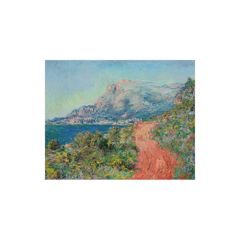  Obraz na płótnie 50x40cm Claude Monet Czerwona droga w pobliżu Menton