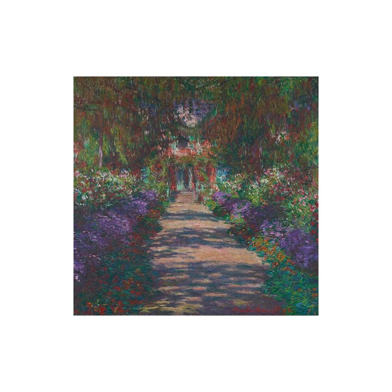 Obraz na płótnie 50x50cm Claude Monet Aleja w ogrodzie Moneta w Giverny