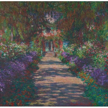  Obraz na płótnie 50x50cm Claude Monet Aleja w ogrodzie Moneta w Giverny