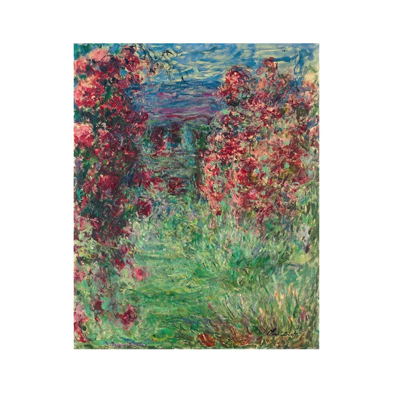  Obraz na płótnie 50x60cm Claude Monet Dom wśród róż