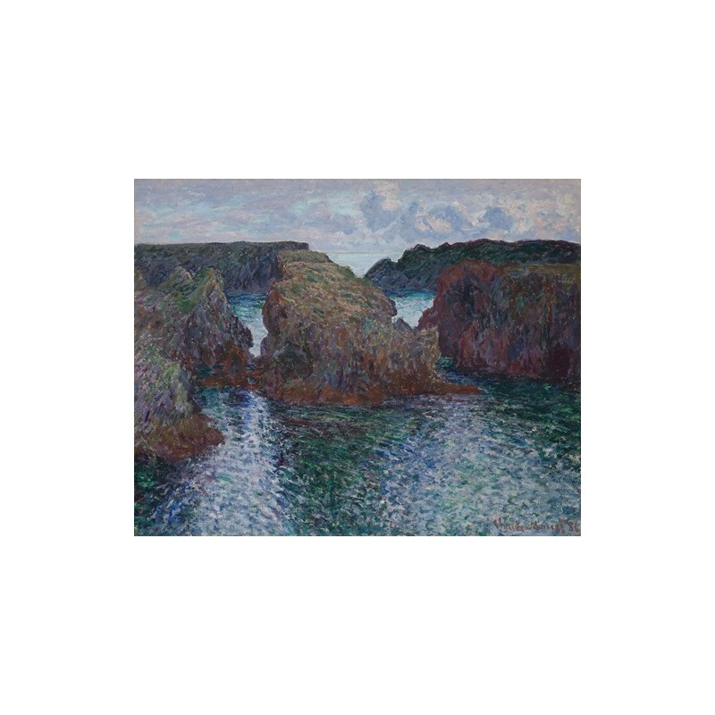  Obraz na płótnie 50x40cm Claude Monet Skały w Port-Goulphar