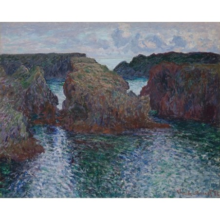  Obraz na płótnie 50x40cm Claude Monet Skały w Port-Goulphar