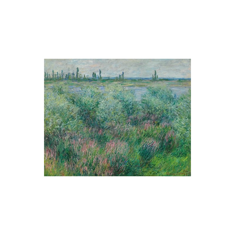  Obraz na płótnie 50x40cm Claude Monet Brzegi Sekwany w pobliżu Vétheuil