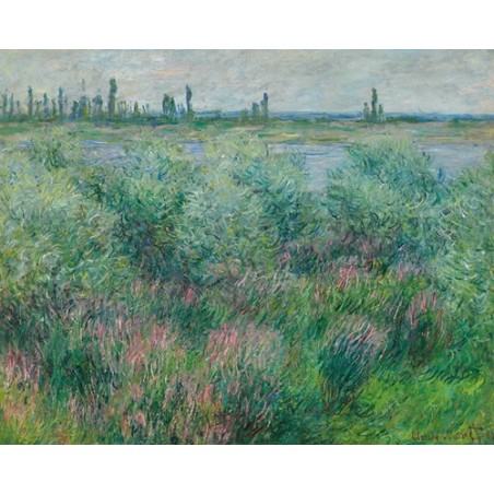  Obraz na płótnie 50x40cm Claude Monet Brzegi Sekwany w pobliżu Vétheuil