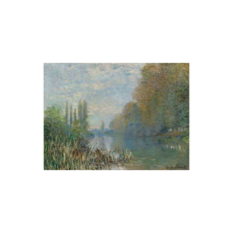 Obraz na płótnie 50x35cm Claude Monet Brzegi Sekwany jesienią