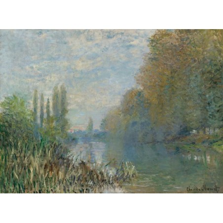  Obraz na płótnie 50x35cm Claude Monet Brzegi Sekwany jesienią
