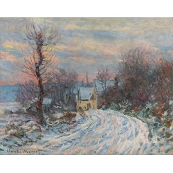  Obraz na płótnie 50x40cm Claude Monet Wejście do Giverny zimą