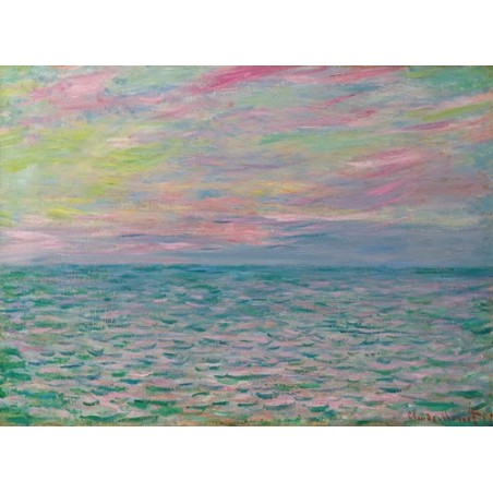  Obraz na płótnie 50x35cm Claude Monet Zachód słońca w Pourville