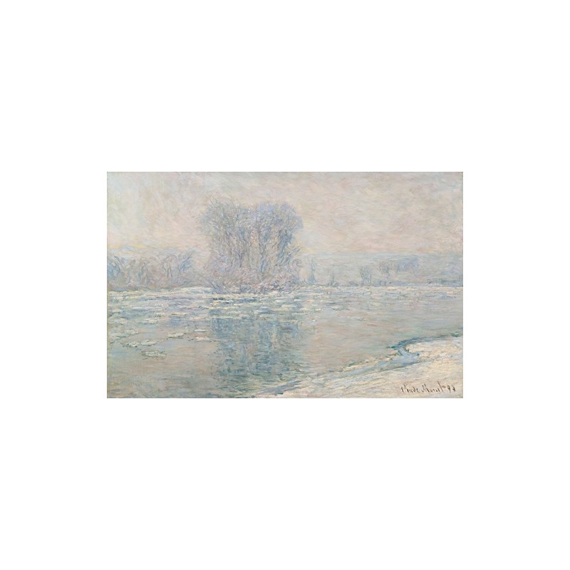  Obraz na płótnie 50x30cm Claude Monet Lody efekt bieli