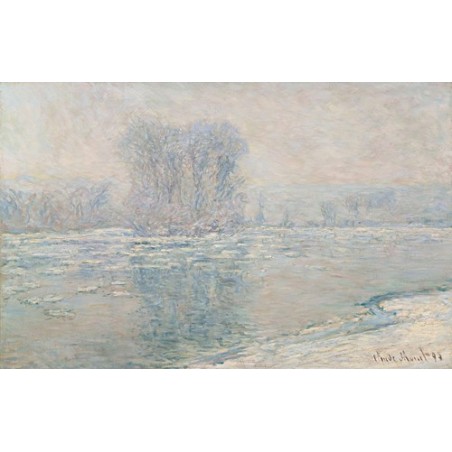  Obraz na płótnie 50x30cm Claude Monet Lody efekt bieli