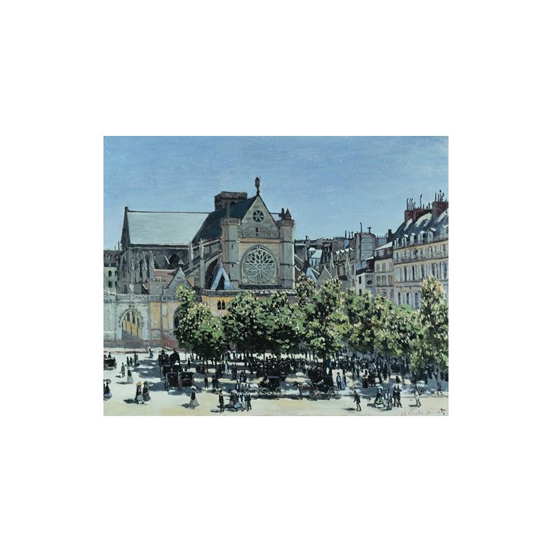  Obraz na płótnie 50x40cm Claude Monet Miasto Saint-Germain