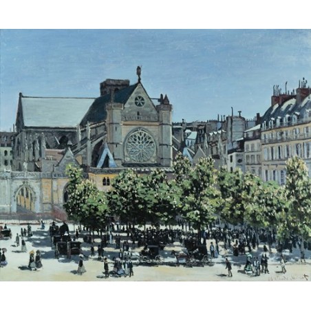  Obraz na płótnie 50x40cm Claude Monet Miasto Saint-Germain