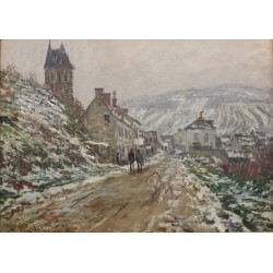  Obraz na płótnie 50x35cm Claude Monet Ulica wiejska w Vétheuil