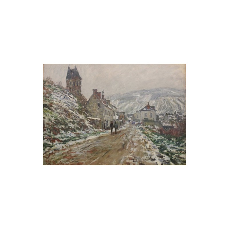  Obraz na płótnie 50x35cm Claude Monet Ulica wiejska w Vétheuil
