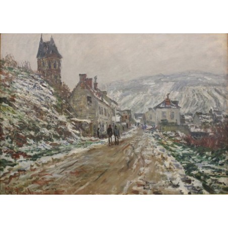  Obraz na płótnie 50x35cm Claude Monet Ulica wiejska w Vétheuil