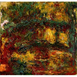  Obraz na płótnie 50x50cm Claude Monet Japoński mostek Giverny