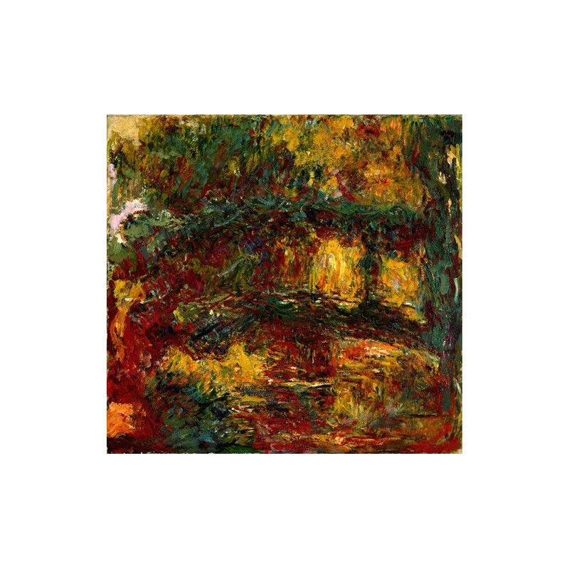  Obraz na płótnie 50x50cm Claude Monet Japoński mostek Giverny