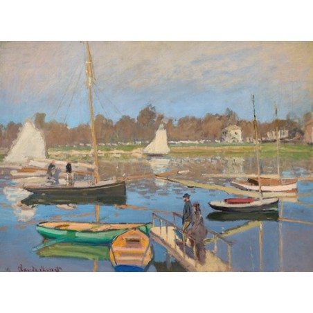  Obraz na płótnie 50x35cm Claude Monet Port w Argenteuil