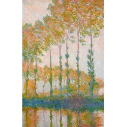  Obraz na płótnie 50x75cm Claude Monet Topole nad rzeką Epte jesienią