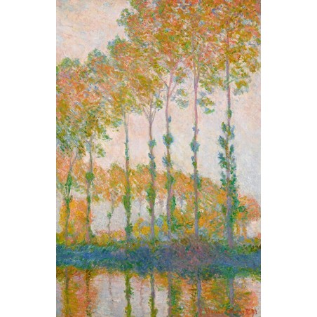  Obraz na płótnie 50x75cm Claude Monet Topole nad rzeką Epte jesienią