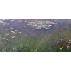  Obraz na płótnie 50x20cm Claude Monet Lilie wodne