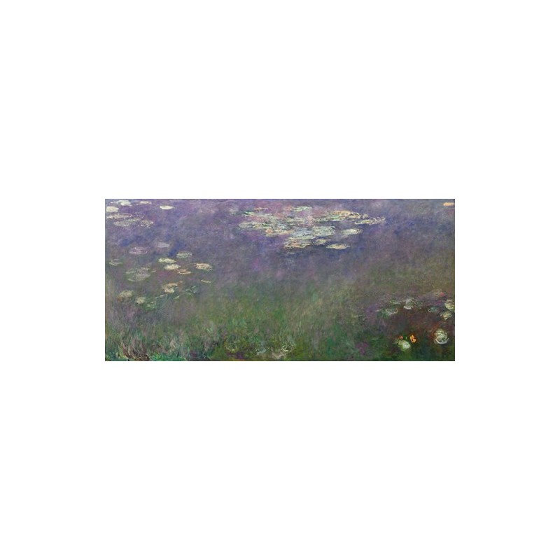  Obraz na płótnie 50x20cm Claude Monet Lilie wodne