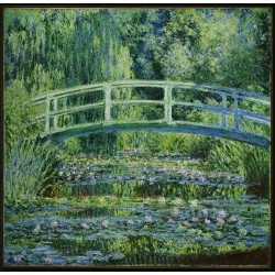  Obraz na płótnie 50x50cm Claude Monet Lilie wodne i japoński mostek