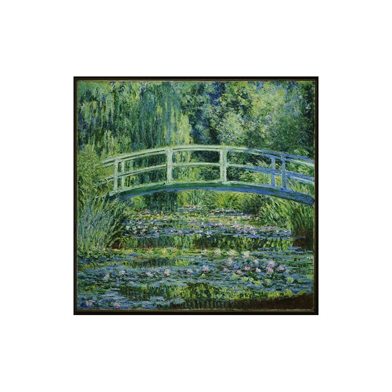  Obraz na płótnie 50x50cm Claude Monet Lilie wodne i japoński mostek