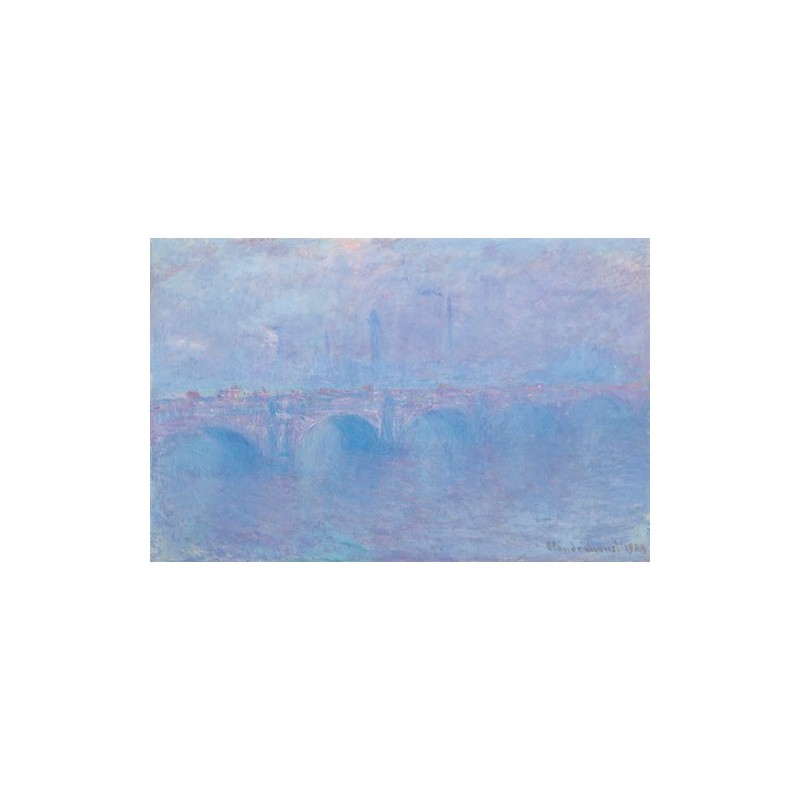  Obraz na płótnie 50x30cm Claude Monet Mgła nad Mostem Waterloo