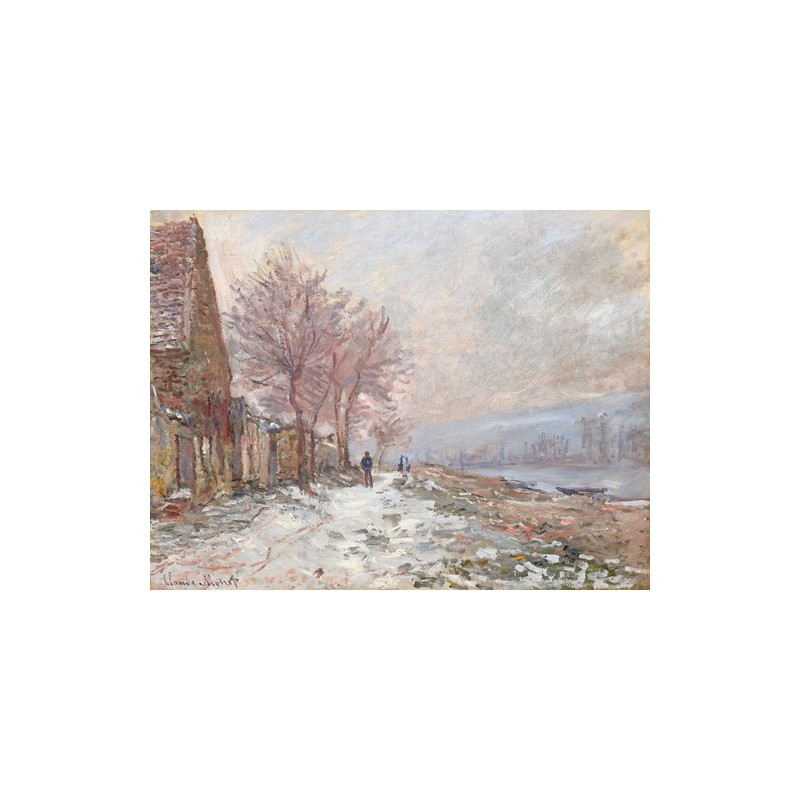  Obraz na płótnie 50x40cm Claude Monet Lavacourt zima