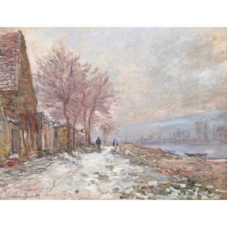  Obraz na płótnie 50x40cm Claude Monet Lavacourt zima